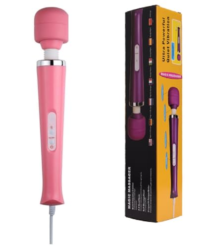 Finever Power Massager Big Tool Electric Foot Neck Back Hand Leg Arm Shoulder Massage Aches Sports Recovery for Women (Pink Color)