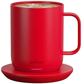 Ember Temperature Control Smart Mug 2, 10 Oz, App-Controlled Heated Coffee Mug with 80 Min Battery Life and Improved Design, Red