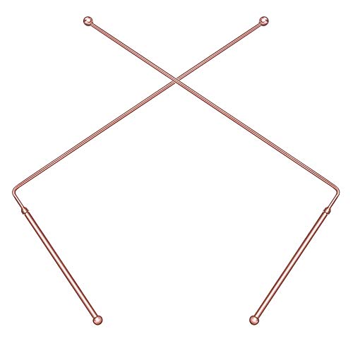 99.9% Copper Dowsing Rods - 2PCS Divining Rods - for Ghost Hunting Tools, Divining Water, Treasure, Buried Items Etc
