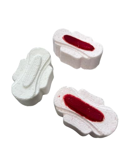 Sanitary Pad Bath Bomb Bloody Pad Bath Bomb Period Party Gift Set (2 Pack)