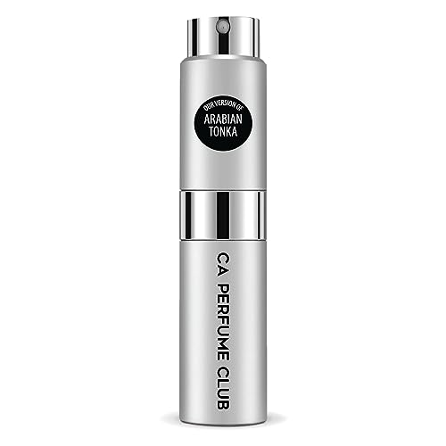 CA Perfume Impression of Arabian Tonka For Women & Men Replica Version Fragrance Dupes Concentrated Long Lasting Eau de Parfum Spray Refillable Atomizer Bottle 0.27 Fl Oz/8ml-X1