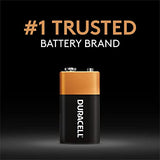 Duracell Coppertop 9V Battery, 6 Count Pack, 9 Volt Battery with Long-lasting Power, All-Purpose Alkaline 9V Battery for Household and Office Devices