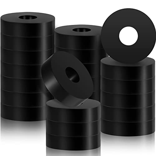 Rubber Isolation Pads Thick Rubber Washers 1.5 Inch OD 0.5 Inch ID 0.4 Inch Thick Mechanical Vibration Damping Pads Anti Vibration Isolation Pads Rubber Isolator Washer (32 Pcs)