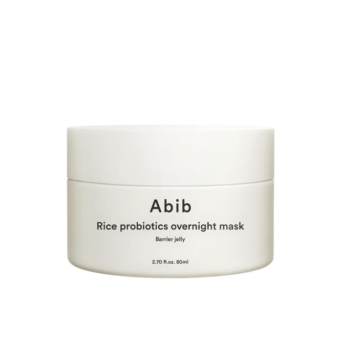 Abib Rice Probiotics Overnight Mask Barrier Jelly 2.71 fl oz I Intensive Hydrating Nourishing for Skin Barrier, Bouncy Skin Texture, Less Stress