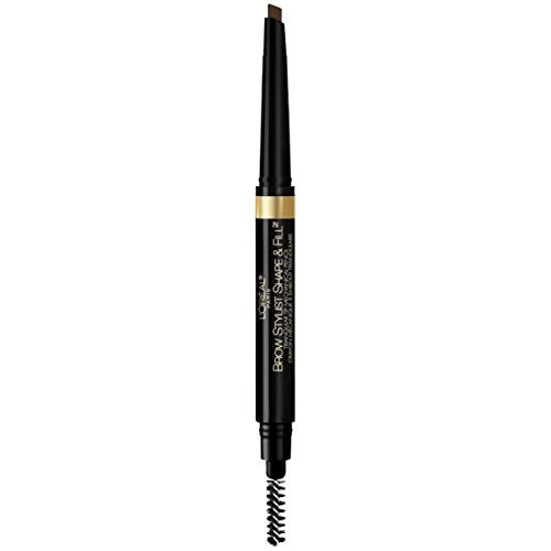 L’Oréal Paris Brow Stylist Shape & Fill Mechanical Eye Brow Makeup Pencil, Dark Brunette, 0.008 oz.