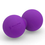 5BILLION FITNESS Peanut Massage Ball,Double Lacrosse Ball and Mobility Massage Ball for Physical Therapy - Deep Tissue Massage Tool for Myofascial Release, Muscle Relaxer, Acupoint Massage (Purple)