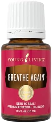 Young Living - Breathe Again Essential Oil 15 ml | Refreshing Aroma During Seasonal Changes | Provides Cooling & Soothing Sensation | Clear Breathing Support