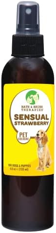 Showseason Sensual Strawberry Dog Cologne 4.5 oz. | Pet Perfume Long-Lasting Spray, Fruity Scent