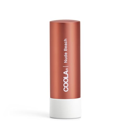 COOLA Organic Tinted Lip Balm & Mineral Sunscreen with SPF 30, Dermatologist Tested Lip Care for Daily Protection, Vegan, 0.15 Oz