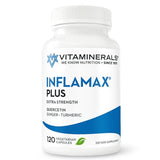 Vitaminerals® 121+ Inflamax® Plus | Healthy Inflammation Management | Quercetin | Proteolytic Enzymes | Ginger | Turmeric | Veggie caps