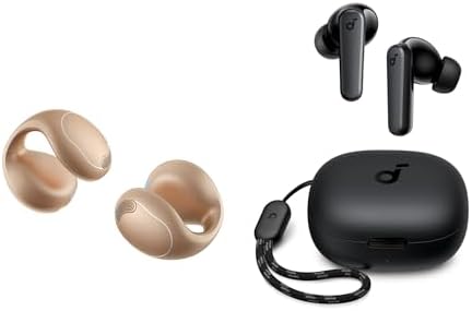 Soundcore C40i by Anker Open-Ear Clip-On Earbuds with P20i True Wireless Earbuds, Lightweight Comfort, Maximum Stability, Clear Sound for Workouts and Outdoor Sports