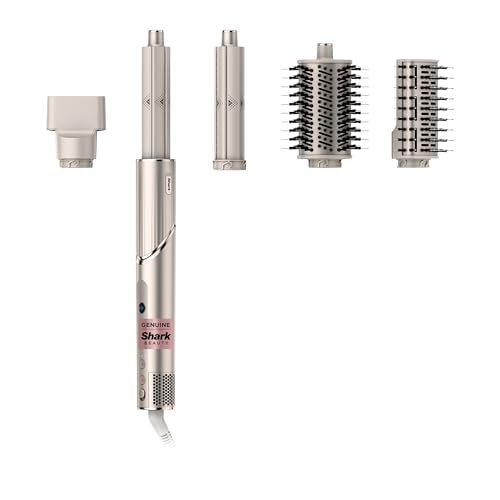 Shark HD430REF (Refurbished) FlexStyle Air Styling & Drying System, Powerful Hair Dryer Brush & Multi-Styler with Auto-Wrap Curlers, Paddle Brush, Oval Brush, Concentrator Attachment, Stone (Renewed)