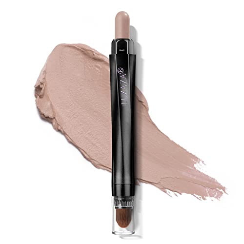 Cream Single Eyeshadow Stick with Blending Brush, Hypoallergenic Eye Shadow Stick Makeup, Pro Waterproof & Long Lasting Eye Brightener Stick, Eyeshadow Pencil Crayon Matte #86