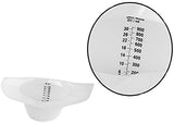 Graduated Specimen Collector Pans [Pack of 100] Toilet Nursing Hat for Urine, Vomit & Stool Collection Fits Over Toilets and Commodes - 30 oz for Women and Elderly