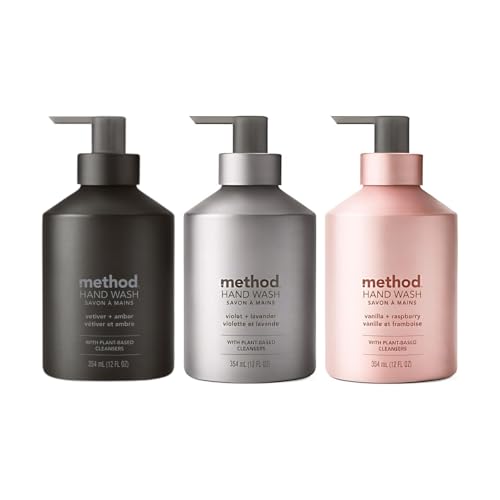 Method Foaming Hand Soap Amber, Violet Lavender, and Vanilla Raspberry Variety Pack 3 ct. 10 oz.