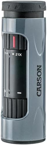 Carson MonoZoom 7-21x21mm Zoom Monocular (ZM-721),Gray, XX-Large