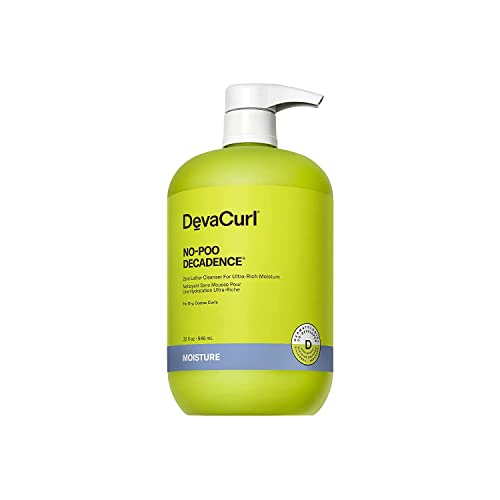 DevaCurl No-Poo Decadence Zero Lather Cleanser for Ultra-Rich Moisture |Nourished | Bouncy | Shiny | All Curl Types