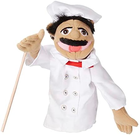 Melissa & Doug Chef Puppet (Al Dente) with Detachable Wooden Rod
