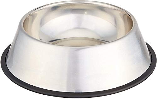 Amazon Basics Stainless Steel Dog Bowl, Single