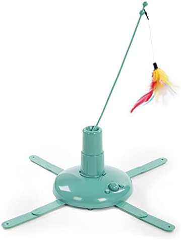 SmartyKat Loco Motion Electronic Motion Teaser Wand Cat Toy, Battery Powered - Blue, One Size