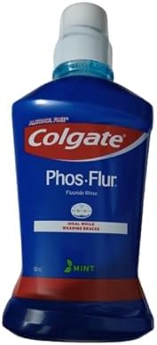 Colgate Phos-Flur Anti-Cavity Fluoride Rinse Mint 16.9 Fl oz (Pack of 3)