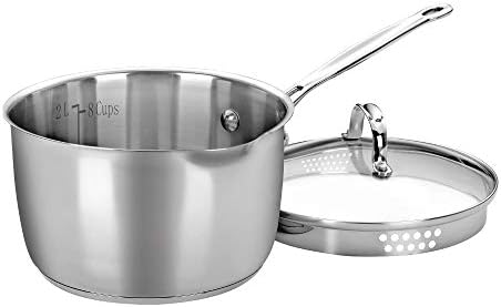 Cuisinart 7193-20P Chef's Classic Stainless 3-Quart Cook and Pour Saucepan with Cover