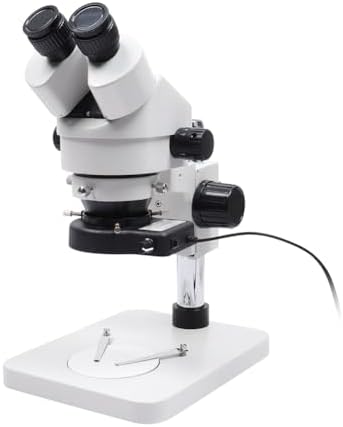 7-45x Continuous Magnification Binocular Microscope Phone Watch Repair Circuit Board Welding Jewelry Identification HD Professional Three-Eye Microscope CCD Melt-Blown Cloth Mold Hole Detection