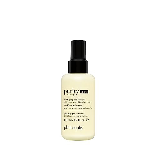 philosophy purity made simple pore face moisturizer - with vitamins C & E, green tea, meadowfoam seed oil & chia seed oil - ultra-light nourishing formula delivers 24-hour hydration