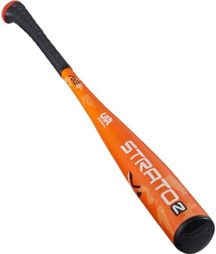 Axe | Strato 2 | USA Baseball Bat | Drop -10/-8/-5 | 1-Piece Alloy | 2 5/8" Barrel | Orange/Black (-10, 30")