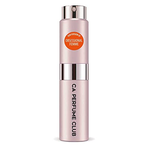 CA Perfume Impression of Calvin K. Obsessional Femme For Women Replica Version Fragrance Dupes Concentrated Long Lasting Eau de Parfum Spray Refillable Atomizer Bottle 0.27 Fl Oz/8ml-X1