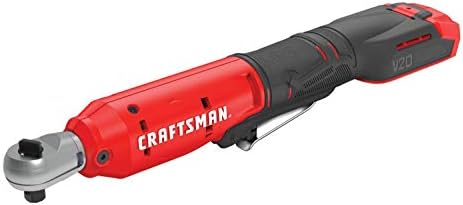 CRAFTSMAN V20 Cordless Ratchet Wrench, 3/8 inch Drive, 300 RPM, up to 35 ft-lbs of Torque, Bare Tool Only (CMCF930B)