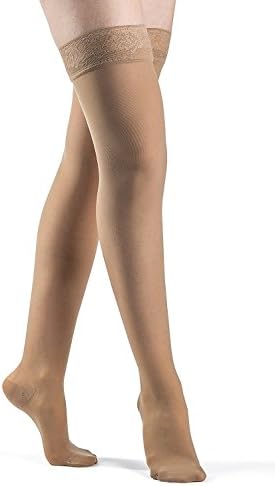 SIGVARIS Women’s Style Sheer 780 Closed Toe Thigh-Highs w/Grip Top 20-30mmHg