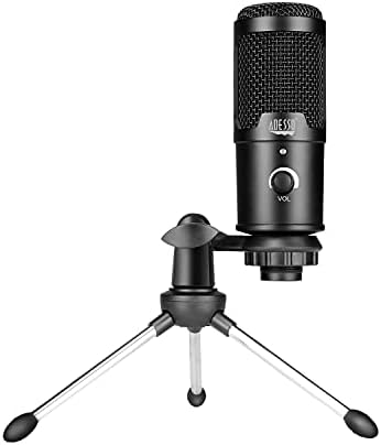 Adesso Xtream M4 Cardioid Condenser Recording Microphone, Black