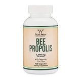 Bee Propolis Capsules 1,000mg Servings, 120 Count (Most Potent Propolis Extract Std. to 5% Flavonoids) No Fillers, Vegan Safe, Non-GMO, Gluten Free (Immune Support Supplement) by Double Wood