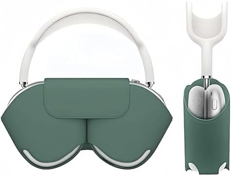 SY-K Smart Case Compatible for Airpods Max 1/2, Sleep Mode Compatible, Anti-Scratch and Anti-Dust, Portable Carry Travel Case Compatible for Apple Airpod Max, Headphone case. (Green)