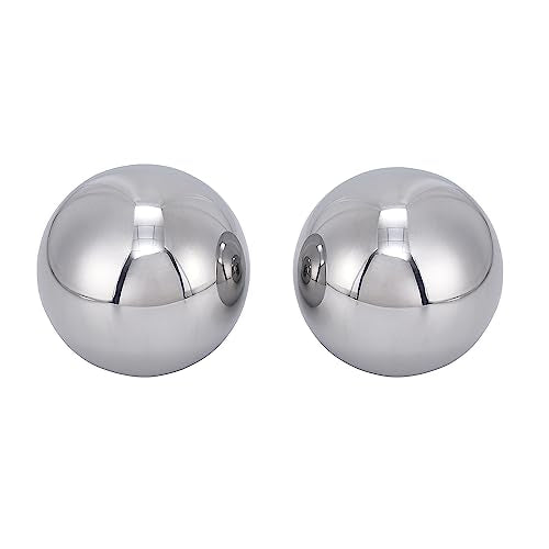 Two 2-1/2" Inch Diameter Hardened Chrome Solid Steel Bearing Balls, Vigorous Precision Balls (2 Pieces)