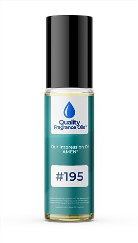 Quality Fragrance Oils' Impression #195, Generic fragrance compatible with Amen for Men (10ml Roll On)