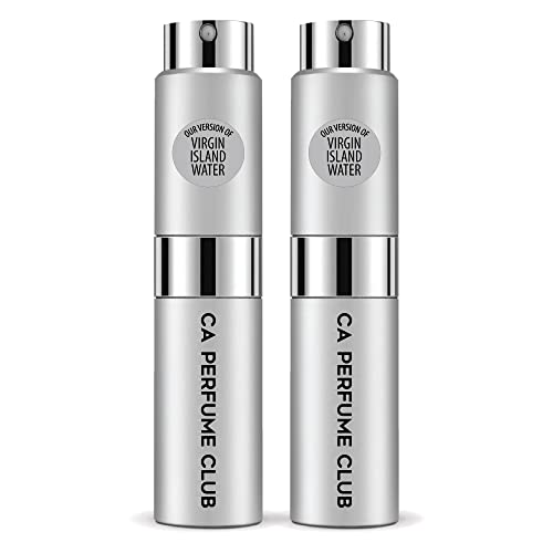 CA Perfume Club Impression of Crd Virgin Island Water For Women & Men Replica Version Fragrance Dupes Concentrated Long Lasting Eau de Parfum Spray Refillable Atomizer Bottle 0.27 Fl Oz-X2