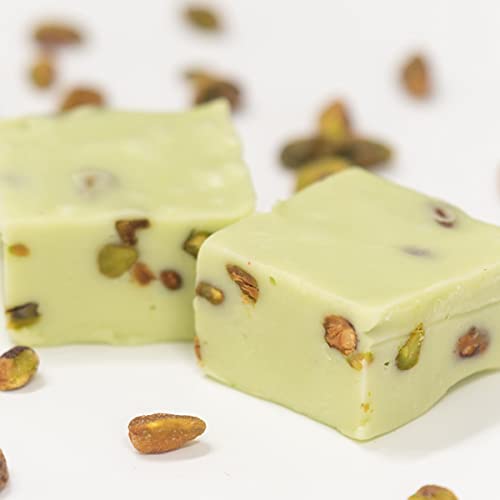 Valley Fudge, Pistachio Nut, Fresh Artisan Fudge, Real Butter, Gourmet Candy, Half Pound Package