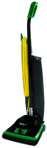 Bissell BigGreen Commercial BG100 ProTough Upright Vacuum with Straight Handle, 870W, 12" Vacuum Width