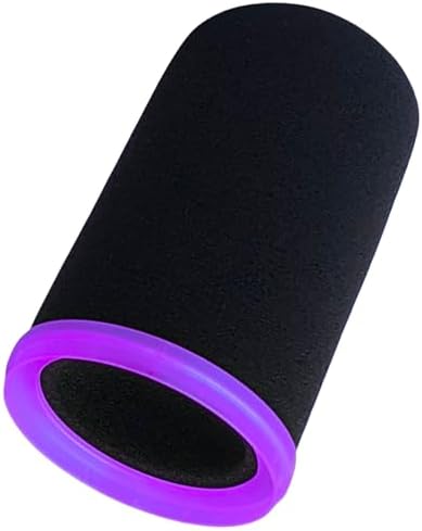 SM7b Foam Cover for Shuer SM7B, MV7 POP Filter RK345 Replacement, Windscreen with Colored Retaining O-Ring Identified Seat (Violet)