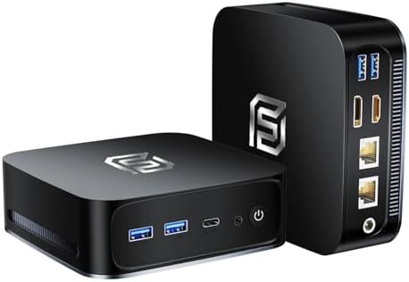 Mini PC Computer, Desktop Computer with Intel 12th Gen Alder Lake N95(up to 3.4GHz), 16GB DDR4 RAM 1TB SSD, Supports 4K Displays, Windows 11 Pro Black
