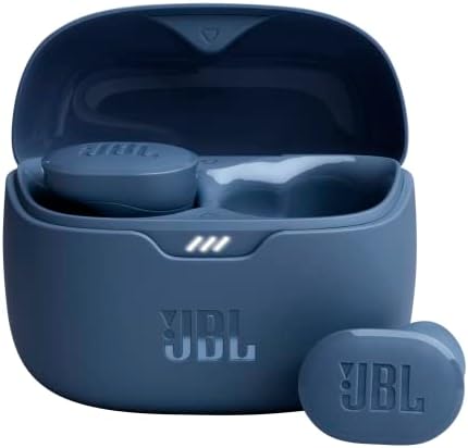 JBL Tune Buds - True wireless Noise Cancelling earbuds, JBL Pure Bass Sound, Bluetooth 5.3, 4-Mic technology for Crisp, Clear Calls, Water and dust resistant (Blue) (Renewed)