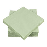 200 Pack Sage-Green Cocktail Napkin 2-Ply Dessert Napkins Folded 5 x 5 Inches Disposable Napkins for Dinner Wedding Birthday Party Bridal Anniversary Reception Event (200, Sage-Green)