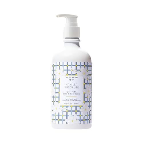 Beekman 1802 Goat Milk Lotion - Hydrates, & Softens Dry Skin, Body and Hand Lotion - With Shea Butter & Jojoba Oil - Lightweight, Non-Greasy, Cruelty-Free - Packaging May Vary