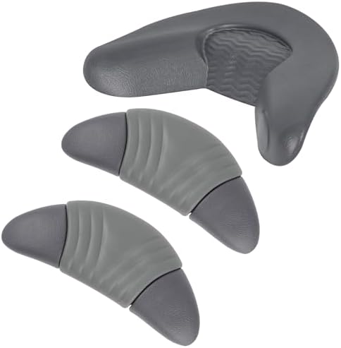 Replacement Head Rest Pillows Fit for Artesian Island Spas Hot Tubs and Tidal Fit Swim Spa (Dark Grey-3 Pack-Includes One Neck Pillow and Two Head Pillows 26-1303-85)