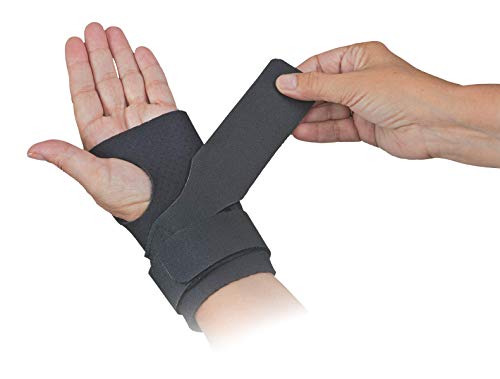 Comfort Cool Ulnar Booster Support Provides Compression for Ulnar Sided Wrist Pain. TFCC Tear Triangular Fibro-Cartilage Complex Injuries, Tendonitis or Repetitive Use Injury. Left Medium in Black