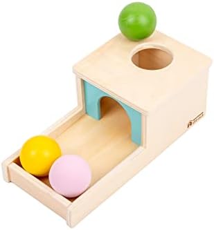 Adena Montessori Wooden Toy for 6-12 Month Baby 3 Balls,Sorting and Stacking Colorful Learning Education Toy for Toddler Kid 1-2 Year Old, Preschool Developmental Girl and Boy Gift