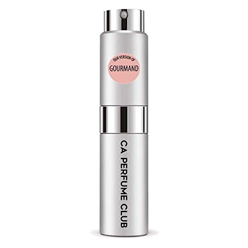 CA Perfume Impression of Emra Gourmand For Women & Men Fragrance Concentrated Long Lasting Eau de Parfum Spray Refillable Glass Atomizer Bottle 0.27 Fl Oz/ 8ml