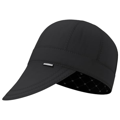 YESWELDER Welding Cap, All Black Style 8", Heat-Resistant Reversible Durable Protective Welders Cap